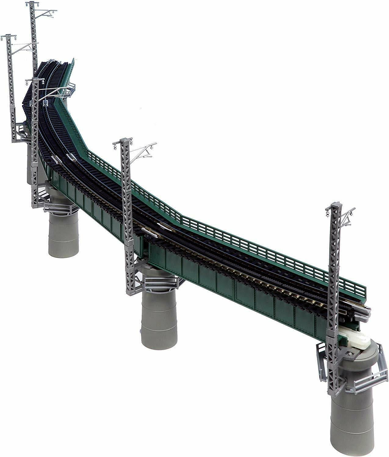 N Scale Unitrack Curved Bridge Set Q30107