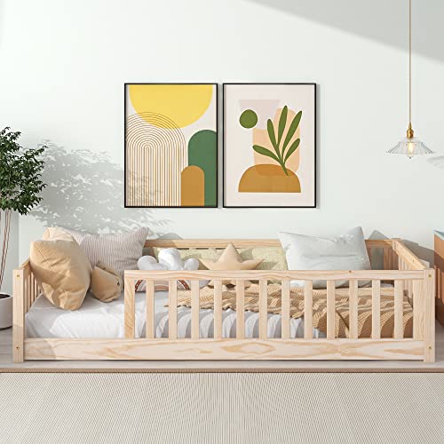 Twin Wooden Floor Bed X680983