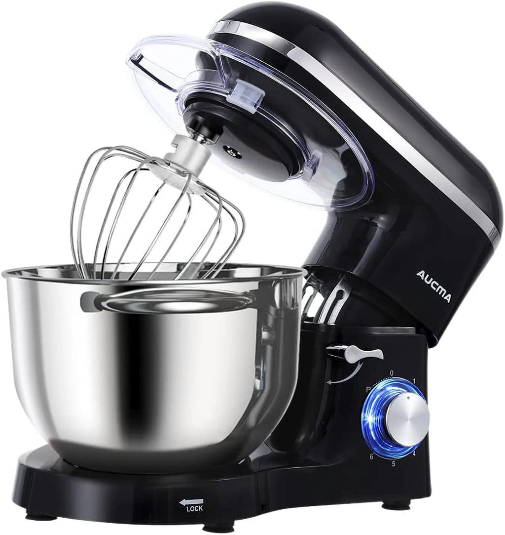 6.5-QT 660W 6-Speed Tilt-Head Stand Mixer with Dough Hook, Wire Whip & Beater P99103