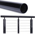 6.6ft Aluminum Cable Railing Handrail for Staircase and Deck Stair F704813