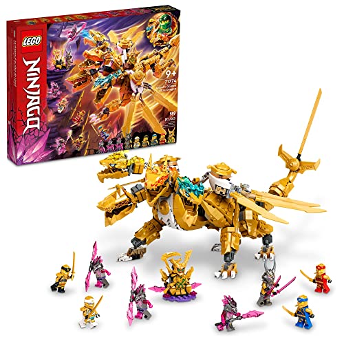 Large 4 Headed Action Figure with Blade Wings Plus 9 Minifigures C7001